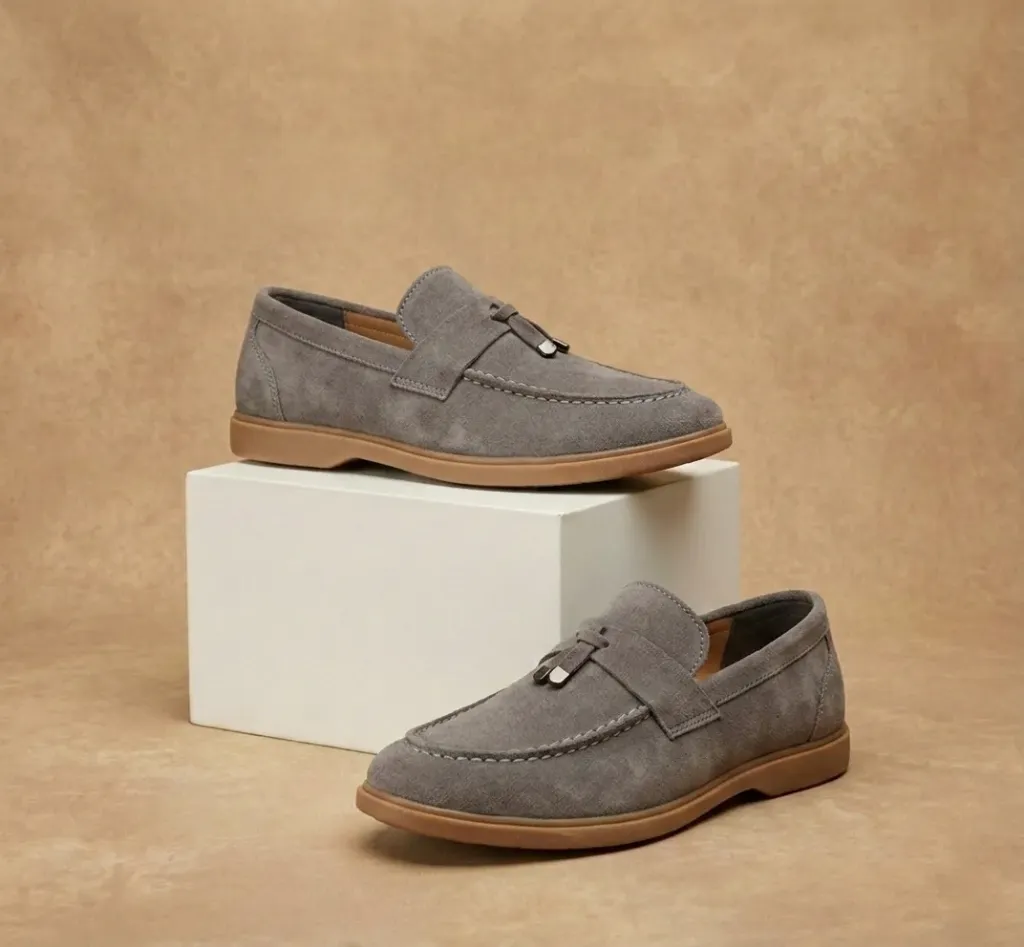 Men’s Suede Penny Loafers